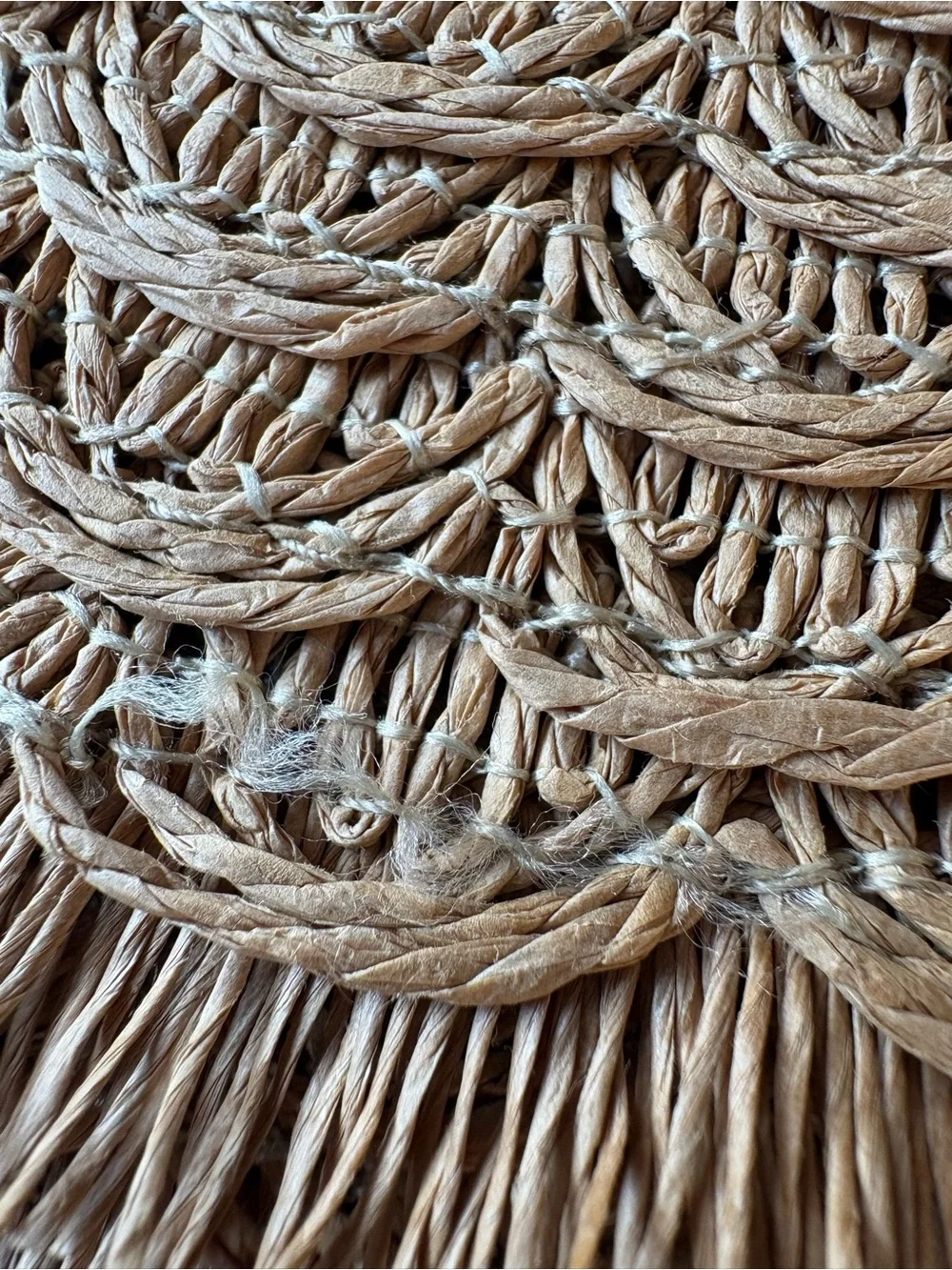 World Market Five Natural Woven Boho Placemats- Earthy Aesthetic